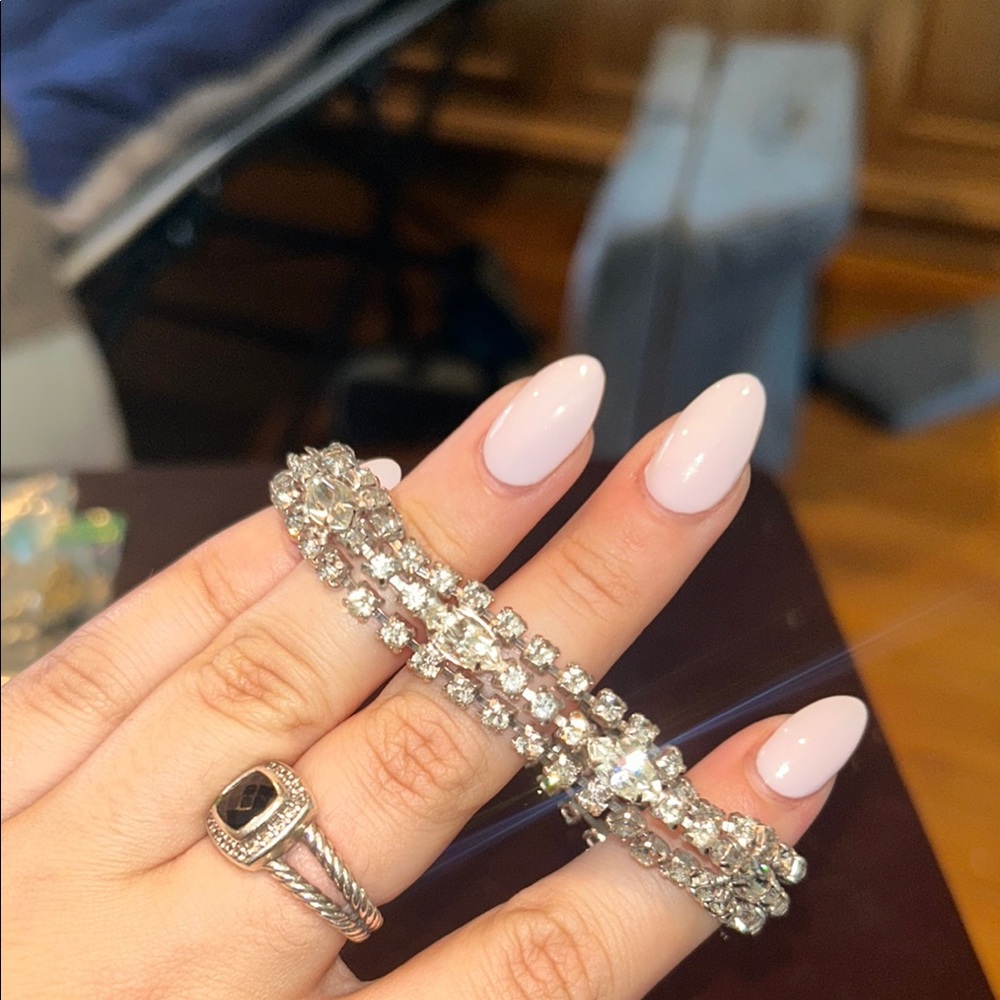 Elegant Silver Crystal Bracelet